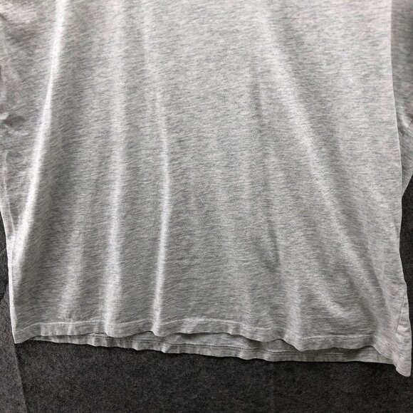 Abercrombie & Fitch Skimming Tee Womens L Short Sleeve Cropped Gray T Shirt - Picture 4 of 8